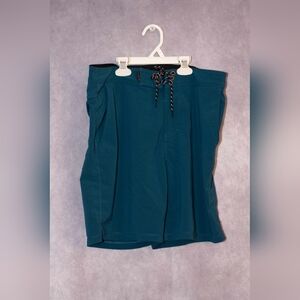 Hurley Board Shorts Men Size 30 Turquoise Swim Trunks